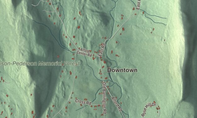 Beautifully Detailed Map of Alford, Massachusetts