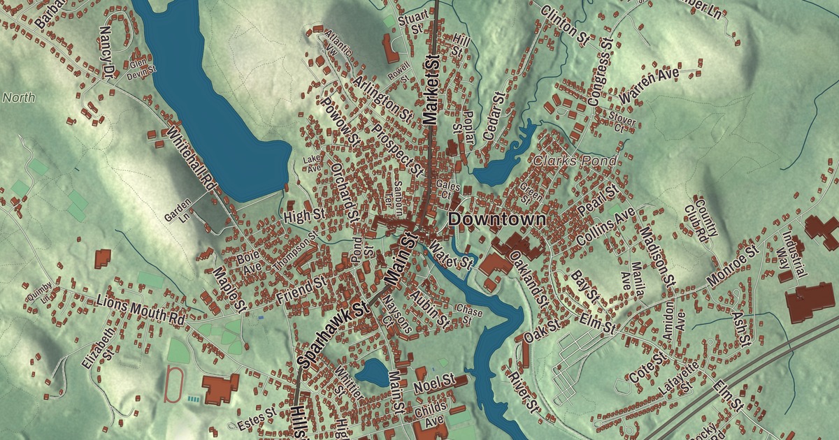 Beautifully Detailed Map of Amesbury, Massachusetts