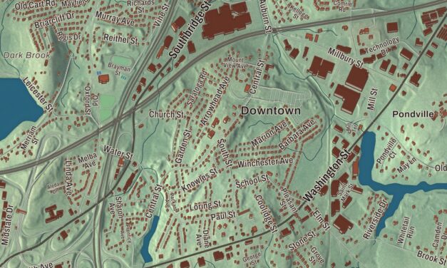 Beautifully Detailed Map of Auburn, Massachusetts