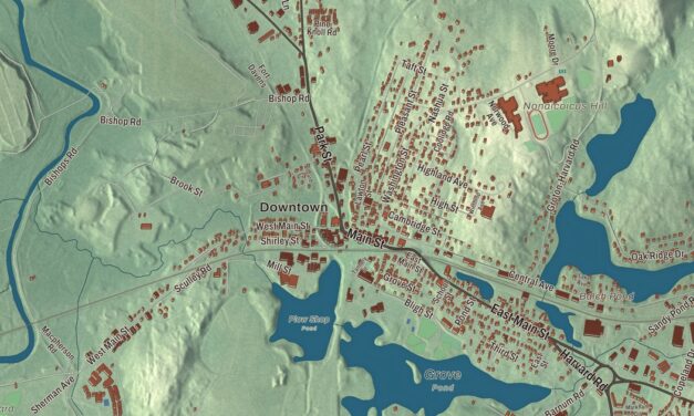 Beautifully Detailed Map of Ayer, Massachusetts