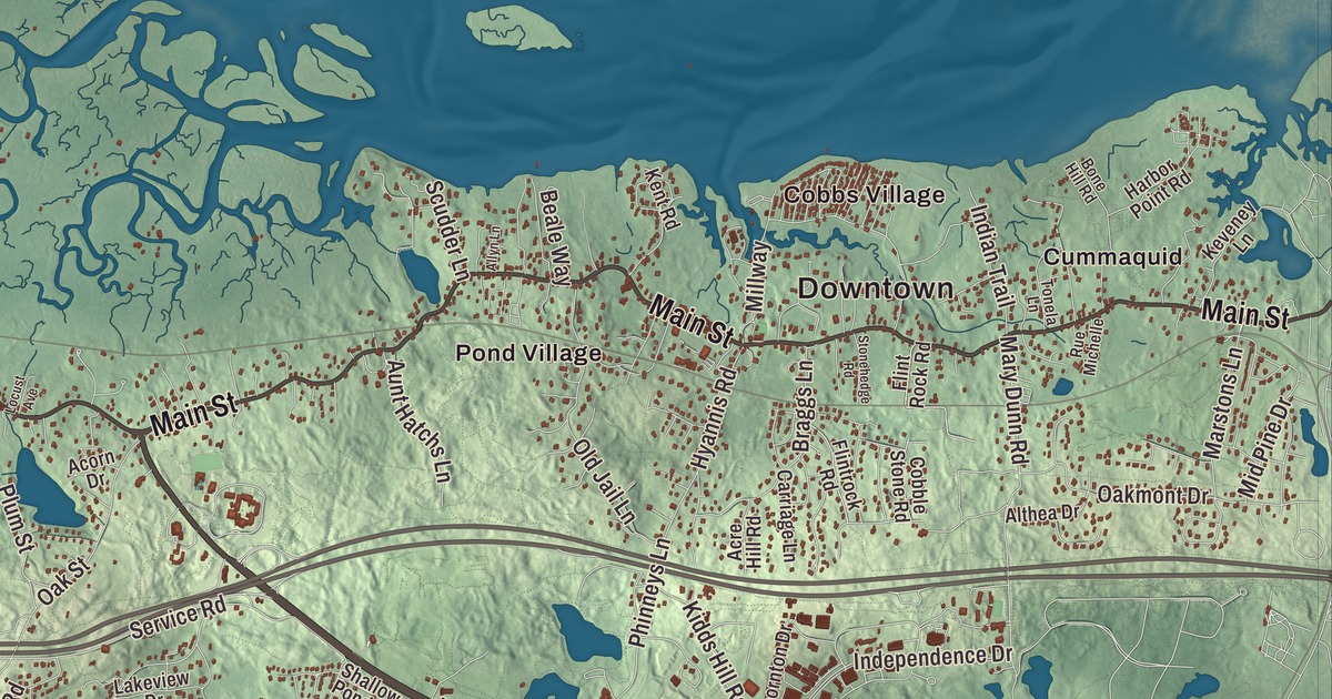Beautifully Detailed Map of Barnstable, Massachusetts