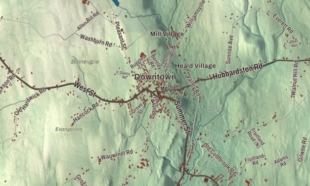 Beautifully Detailed Map of Barre, Massachusetts