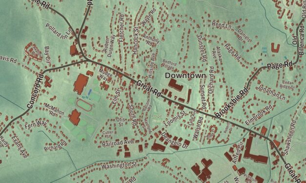 Beautifully Detailed Map of Bedford, Massachusetts