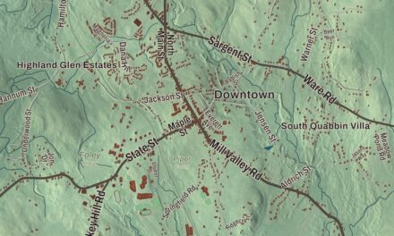 Beautifully Detailed Map of Belchertown, Massachusetts
