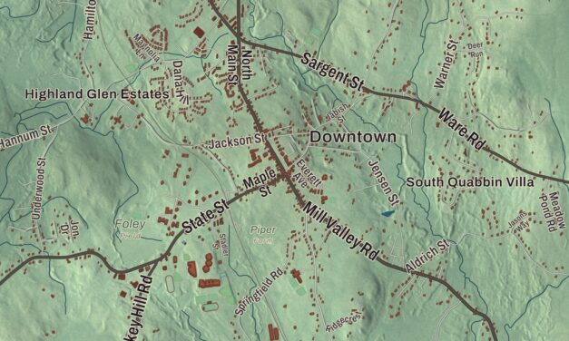 Beautifully Detailed Map of Belchertown, Massachusetts