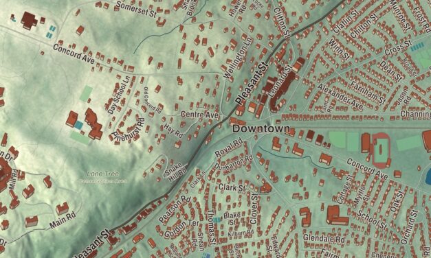 Beautifully Detailed Map of Belmont, Massachusetts