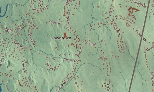 Beautifully Detailed Map of Berkley, Massachusetts