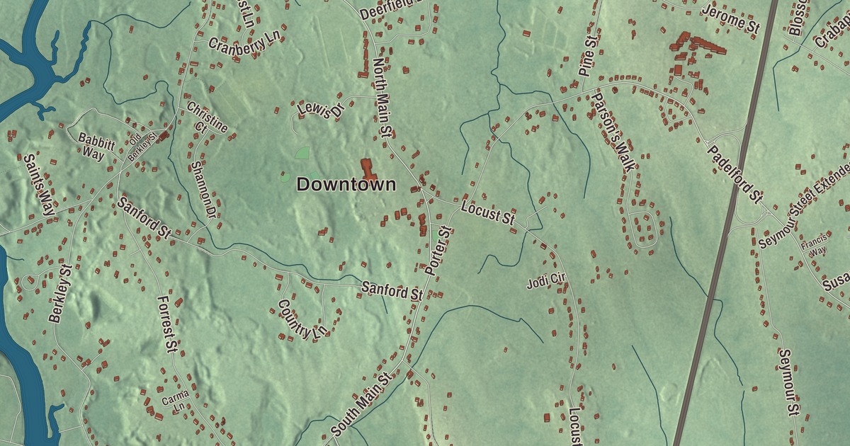 Beautifully Detailed Map of Berkley, Massachusetts