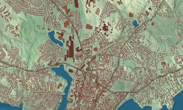 Beautifully Detailed Map of Beverly, Massachusetts