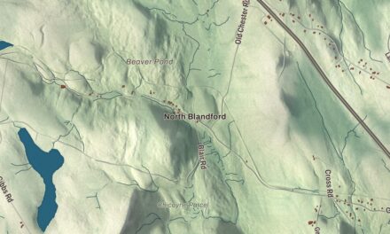 Beautifully Detailed Map of Blandford, Massachusetts