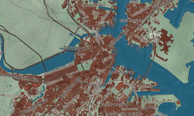 Beautifully Detailed Map of Boston, Massachusetts