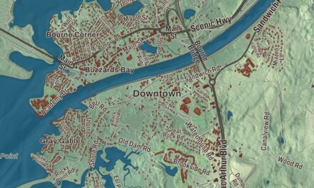 Beautifully Detailed Map of Bourne, Massachusetts