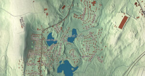 Close-up of the Boylston, Massachusetts aerial map