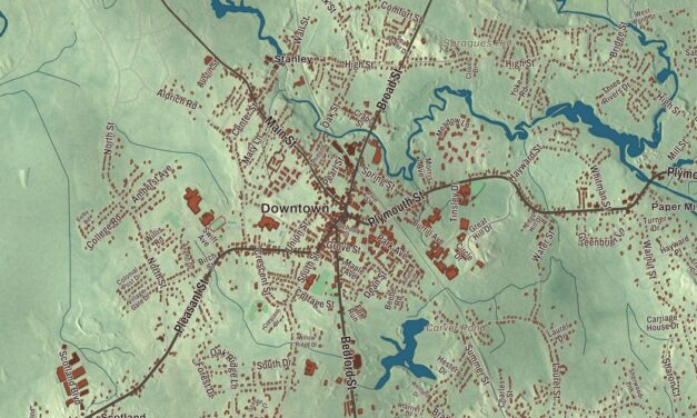 Beautifully Detailed Map of Bridgewater, Massachusetts