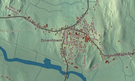 Beautifully Detailed Map of Brookfield, Massachusetts