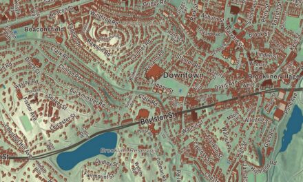 Beautifully Detailed Map of Brookline, Massachusetts