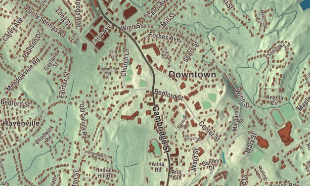 Beautifully Detailed Map of Burlington, Massachusetts