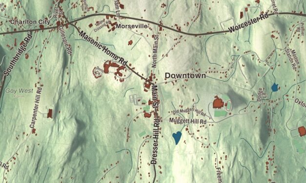 Beautifully Detailed Map of Charlton, Massachusetts