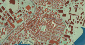 Close-up of the Chelsea, Massachusetts aerial map