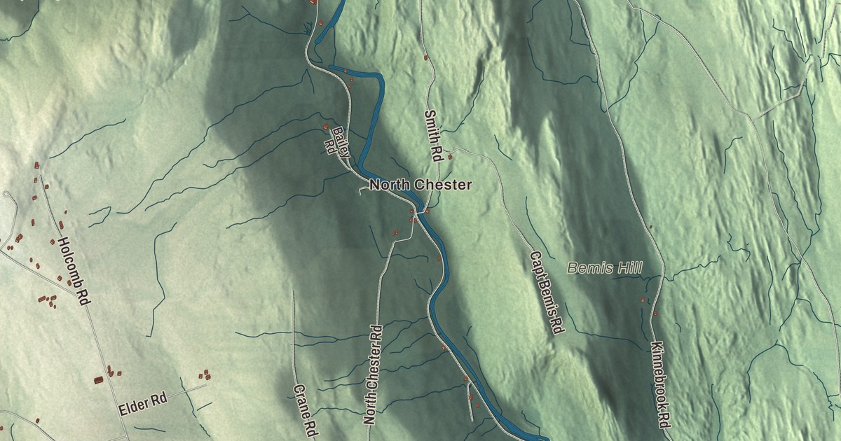 Beautifully Detailed Map of Chester, Massachusetts
