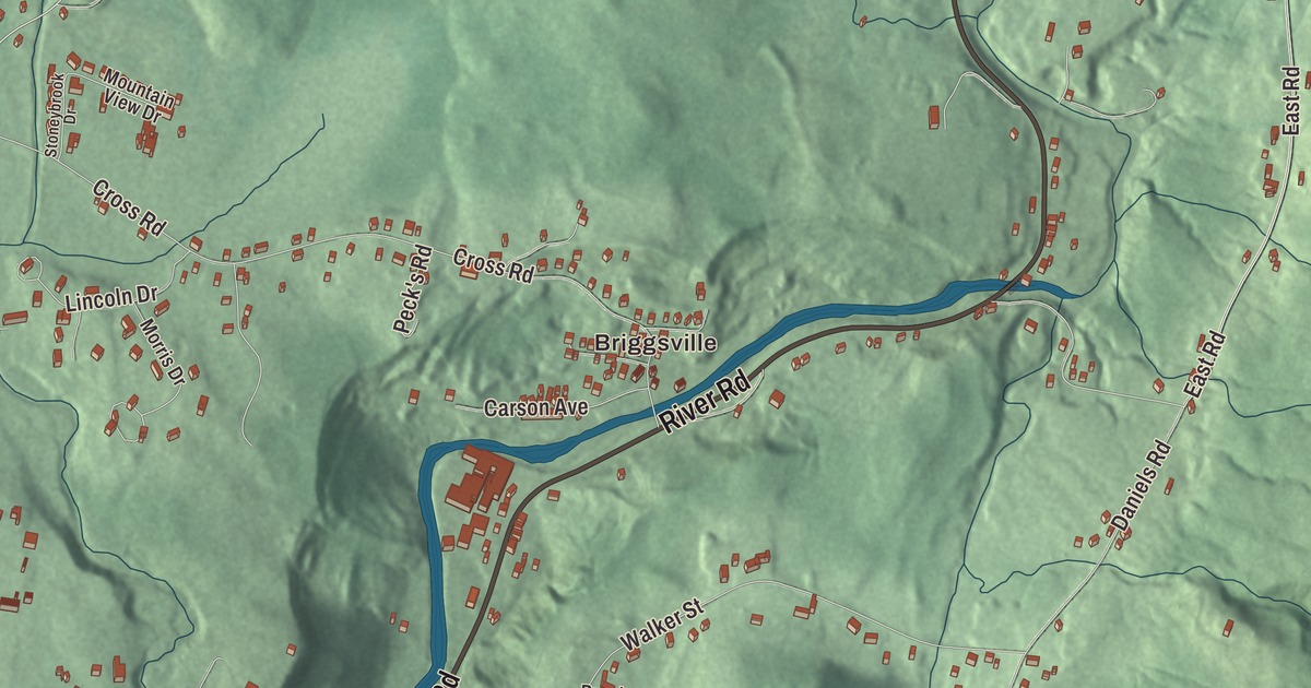 Beautifully Detailed Map of Clarksburg, Massachusetts