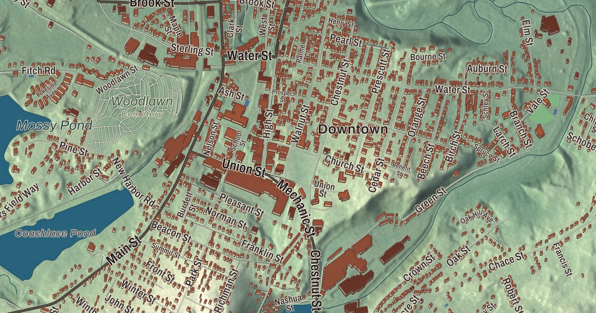 Beautifully Detailed Map of Clinton, Massachusetts