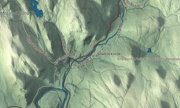 Beautifully Detailed Map of Colrain, Massachusetts