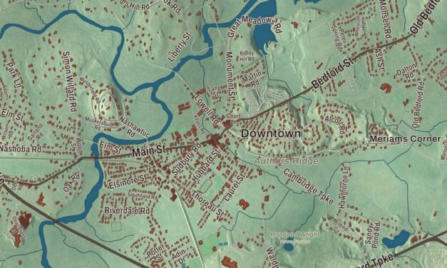 Beautifully Detailed Map of Concord, Massachusetts