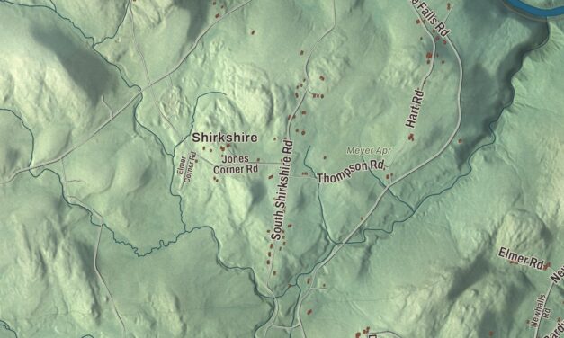 Beautifully Detailed Map of Conway, Massachusetts