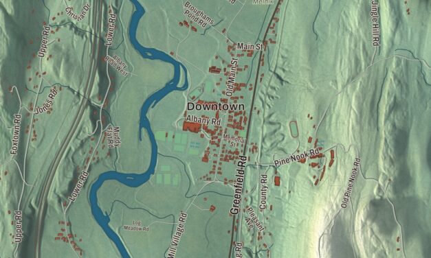 Beautifully Detailed Map of Deerfield, Massachusetts
