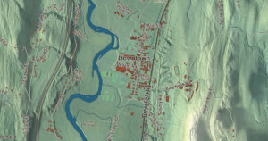 Close-up of the Deerfield, Massachusetts aerial map