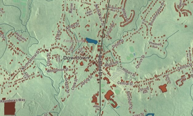 Beautifully Detailed Map of East Bridgewater, Massachusetts