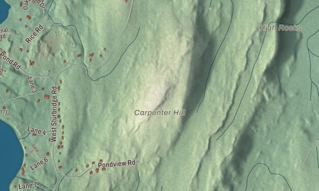 Beautifully Detailed Map of East Brookfield, Massachusetts