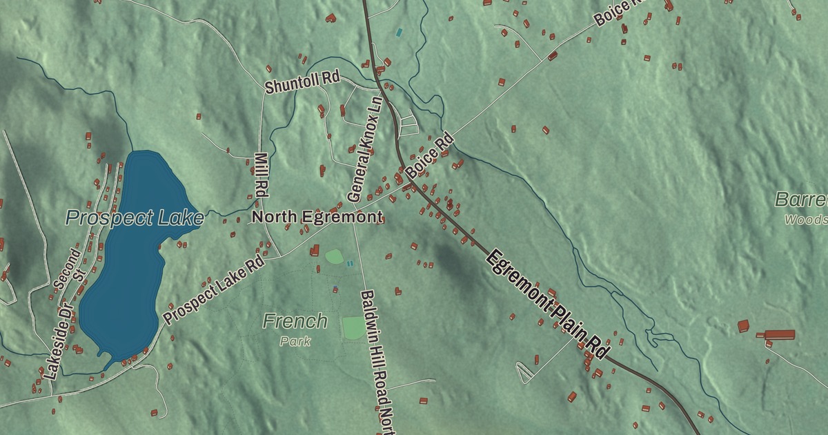 Beautifully Detailed Map of Egremont, Massachusetts