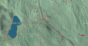 Close-up of the Egremont, Massachusetts aerial map