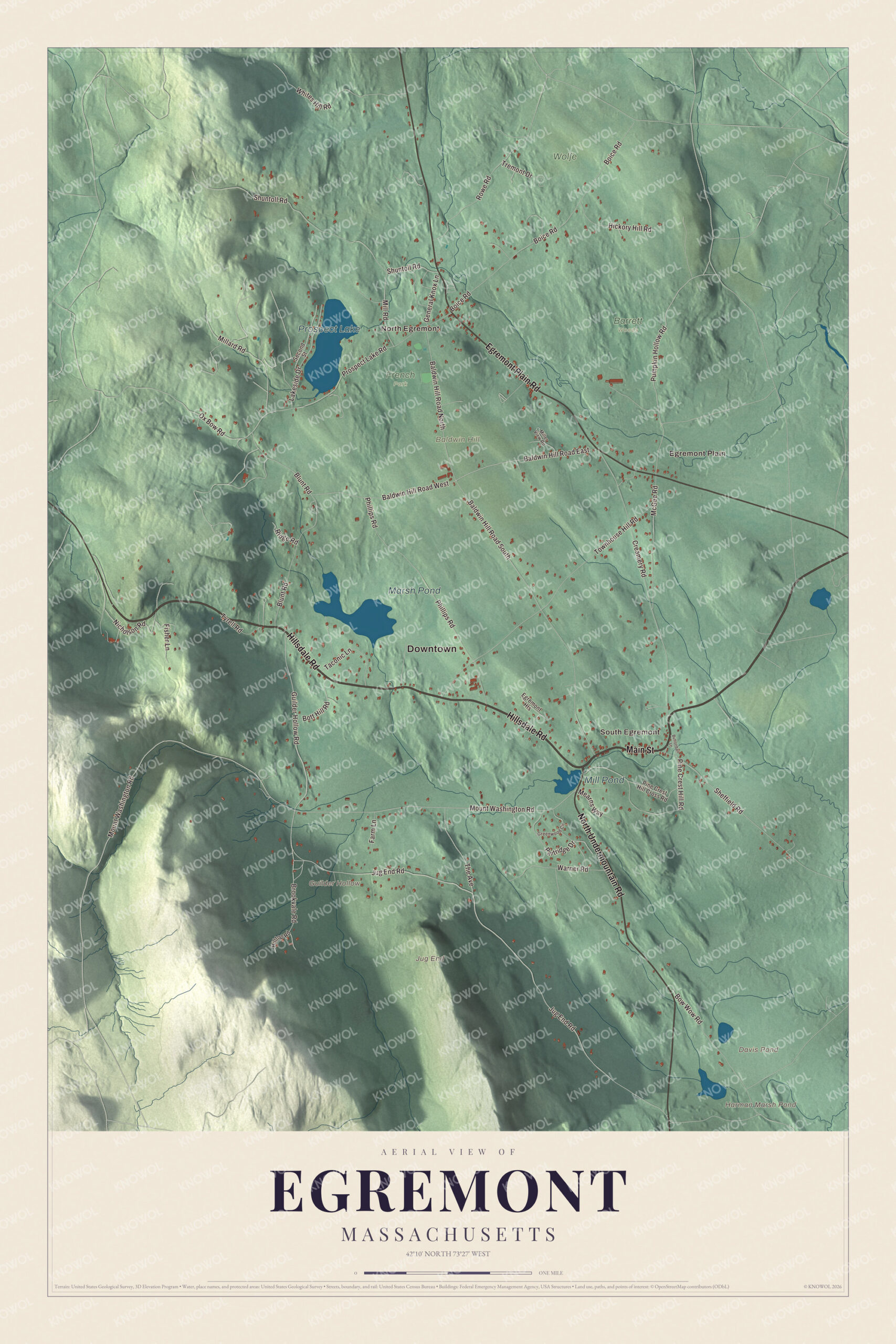 Protected watermarked complete map of Egremont, Massachusetts