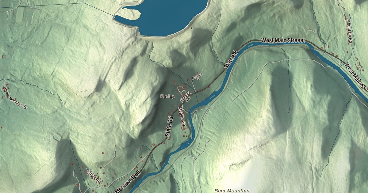 Beautifully Detailed Map of Erving, Massachusetts
