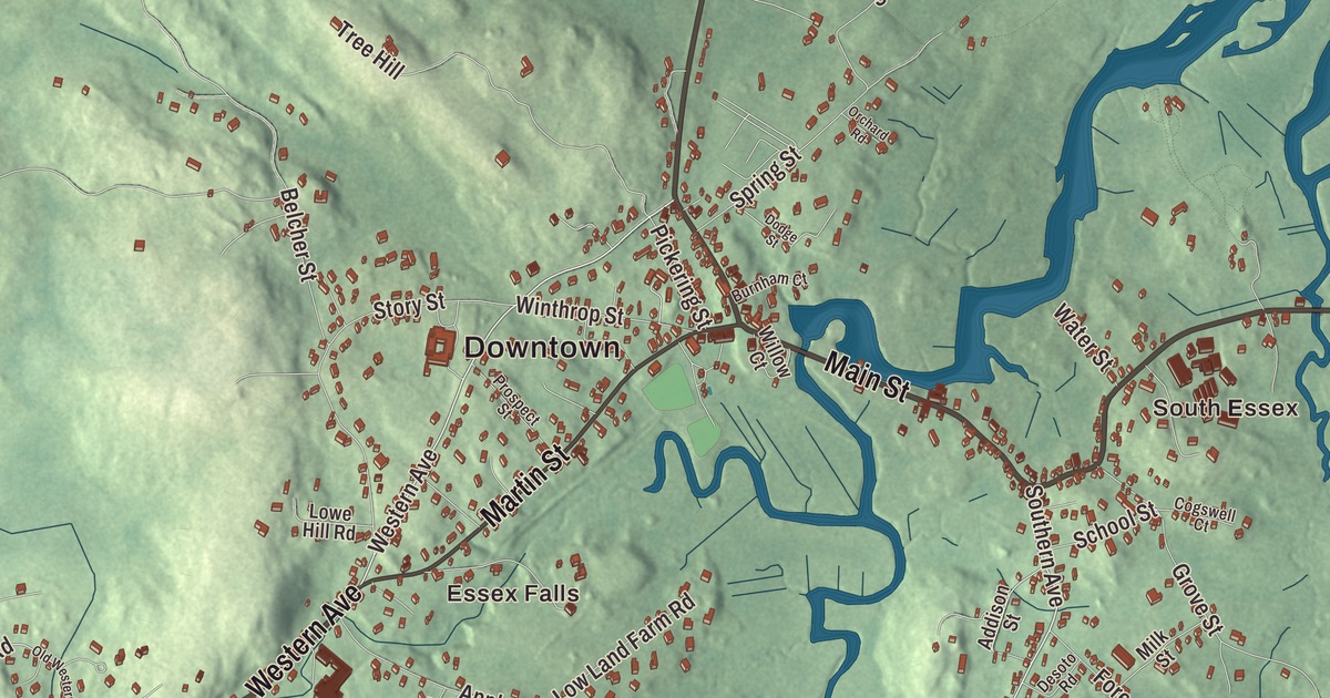 Beautifully Detailed Map of Essex, Massachusetts