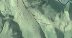 Close-up of the Florida, Massachusetts aerial map