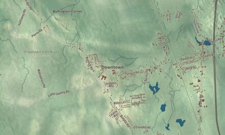 Beautifully Detailed Map of Freetown, Massachusetts