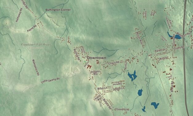 Beautifully Detailed Map of Freetown, Massachusetts
