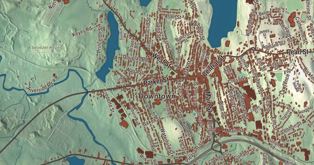 Beautifully Detailed Map of Gardner, Massachusetts