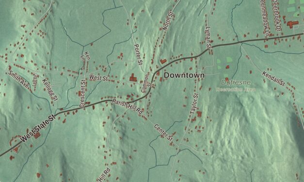 Beautifully Detailed Map of Granby, Massachusetts