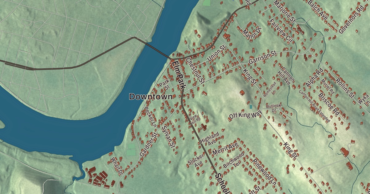 Beautifully Detailed Map of Groveland, Massachusetts
