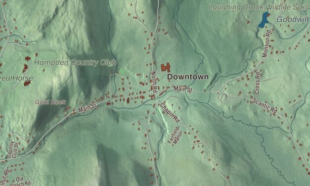 Beautifully Detailed Map of Hampden, Massachusetts