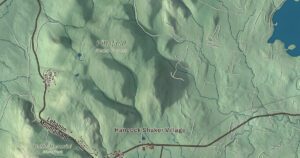 Close-up of the Hancock, Massachusetts aerial map
