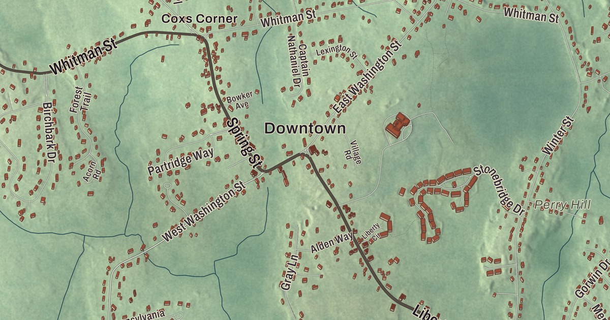 Beautifully Detailed Map of Hanson, Massachusetts