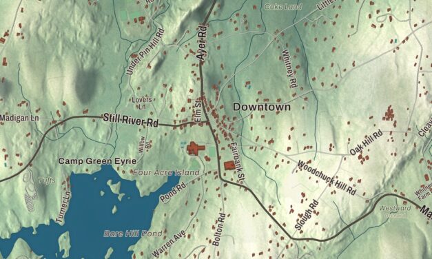Beautifully Detailed Map of Harvard, Massachusetts