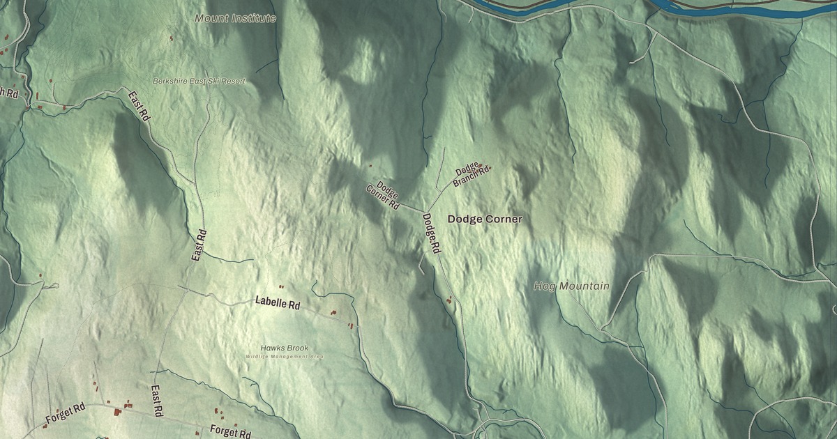 Beautifully Detailed Map of Hawley, Massachusetts