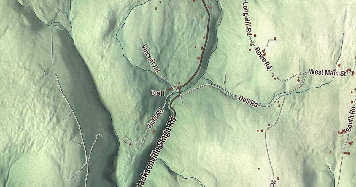 Beautifully Detailed Map of Heath, Massachusetts